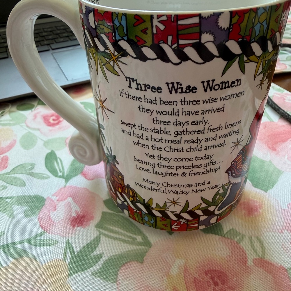 Suzy Toronto, Enesco, Festive “Three Wise Women” Holiday Mug